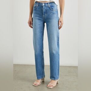 Rails Denim The Topanga High Rise Straight Leg Blue Jeans